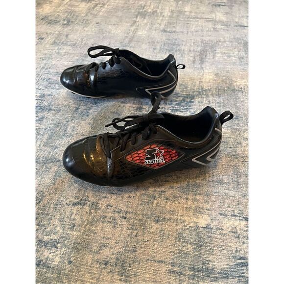 Starter Black Soccer Cleats Youth Size 4 - Picture 4 of 8